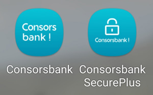 die zwei Apps bei Consorsbank